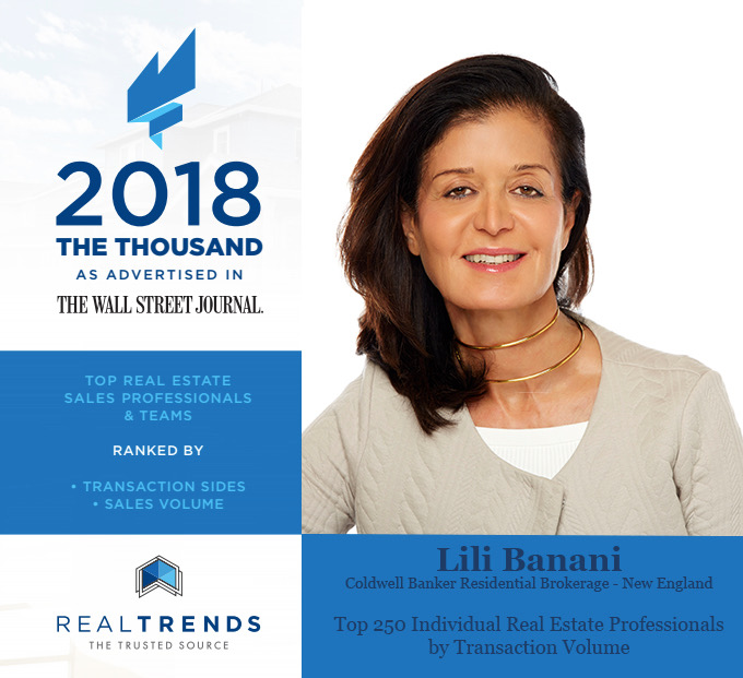 Lili Banani - Wall Street Journal Top 250 Real Estate Professionals by Transaction Volume